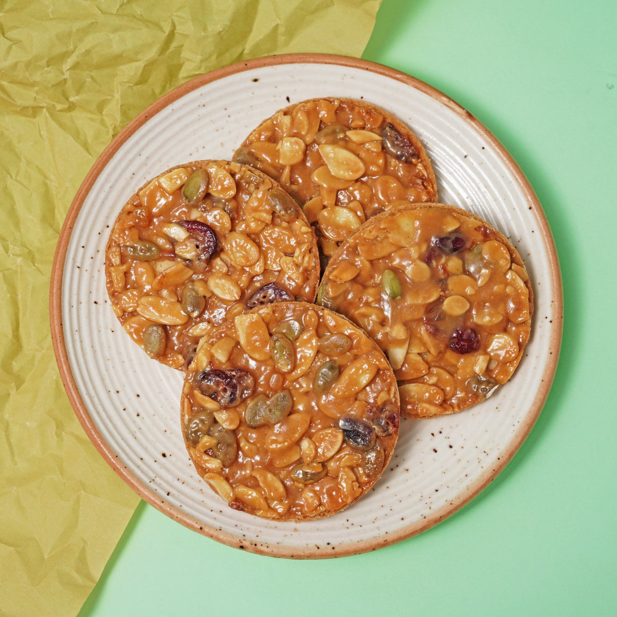 Almond Florentine Cookies (5 pcs)