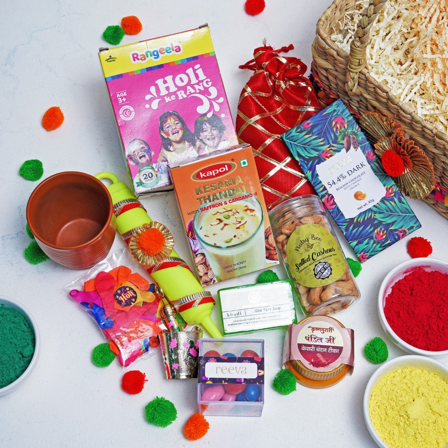 Radiant holi basket